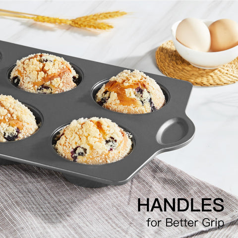 Conjunto de 2 bandejas HONGBAKE para hornear muffins.