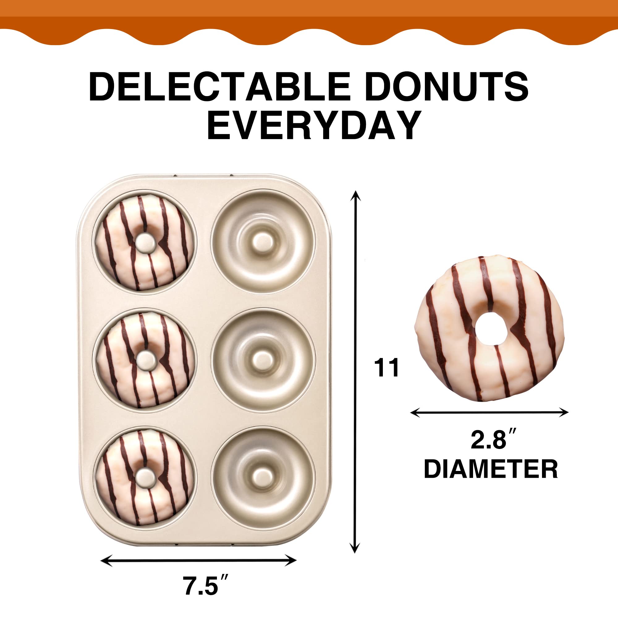 Moldes HongBake antiadherentes facilitan desmolde de donas.