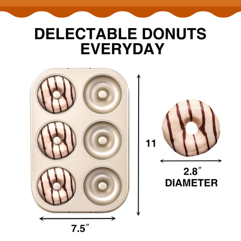 Moldes HongBake antiadherentes facilitan desmolde de donas.
