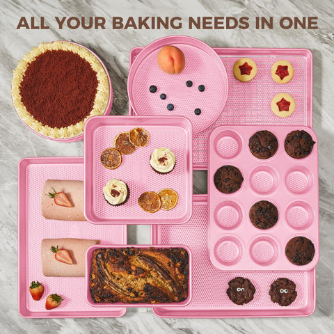 HONGBAKE: molde para pastel para horneados uniformes y desmolde sencillo.