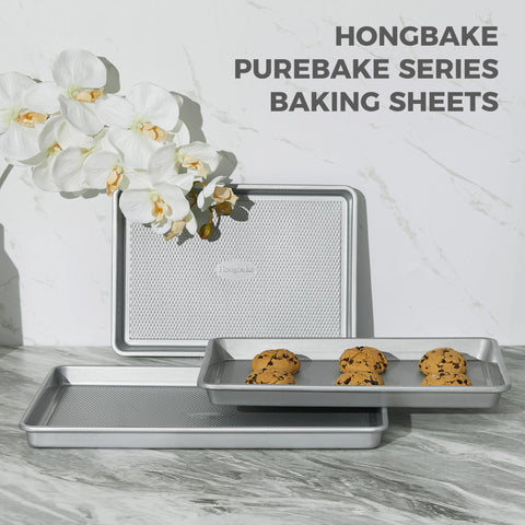 Superficie antiadherente CrystalShield de HONGBAKE facilita limpieza y horneado.