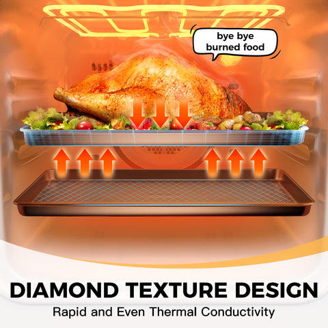 Hongbake tamaño 17x11 pulgadas ideal para recetas domésticas y profesionales.