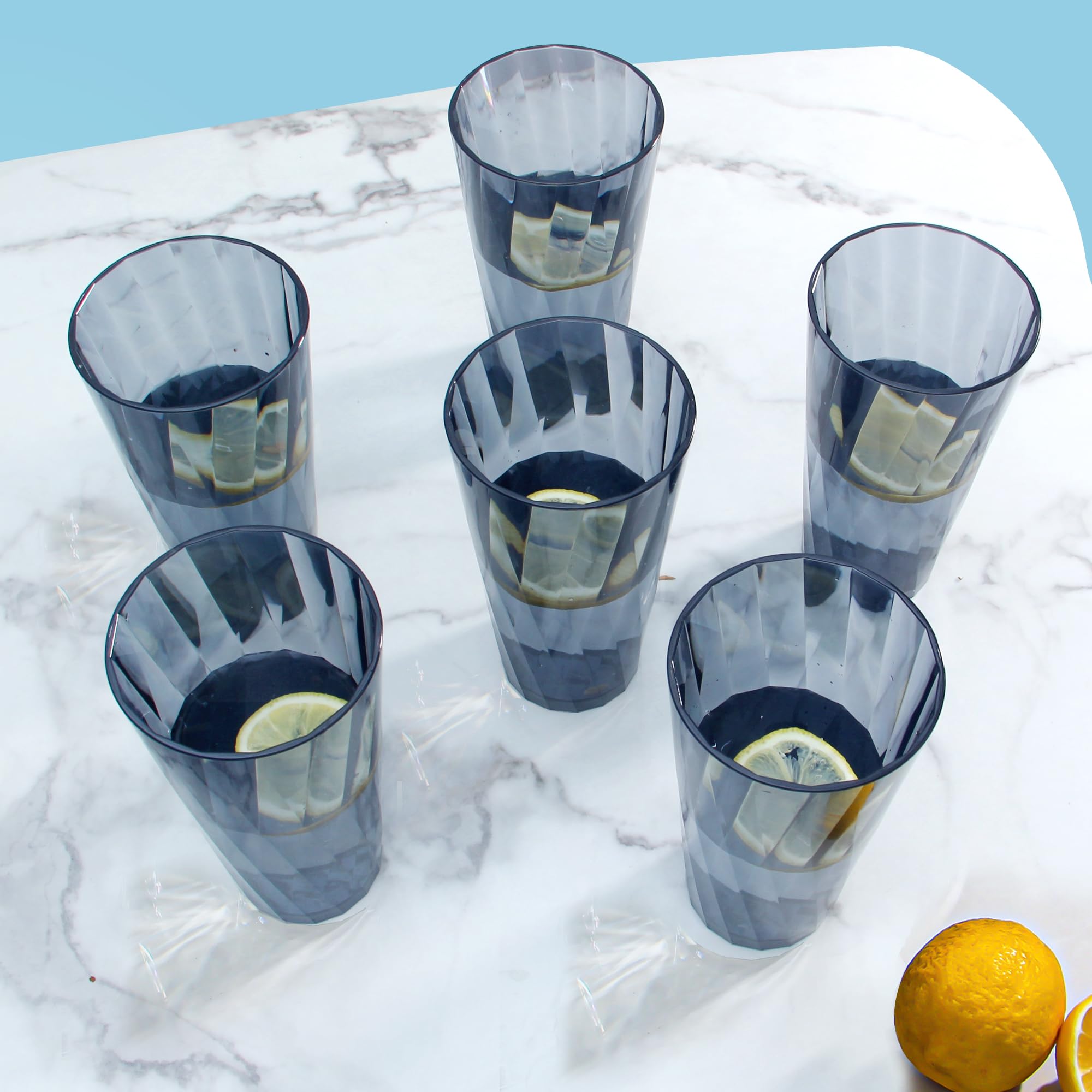 HONGBOLI vasos plásticos aptos para lavavajillas, limpieza fácil.