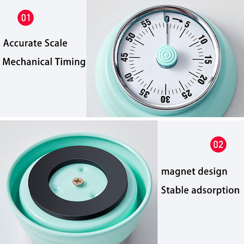 Hongjie temporizador compacto, ideal para cocinas pequeñas.
