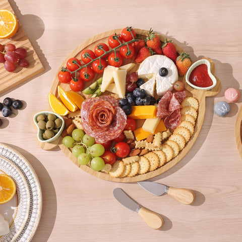 Cuatro cuchillos de queso Hongsane de acero inoxidable para cortar.