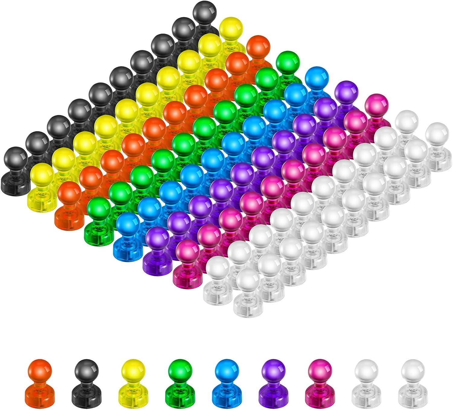 HongyiTime imanes magneticos coloridos sostienen notas en pizarra
