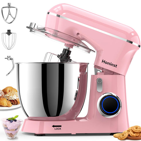 Honinst batidora de pie con capacidad de 6,5 qt para masas densas y mezclas.