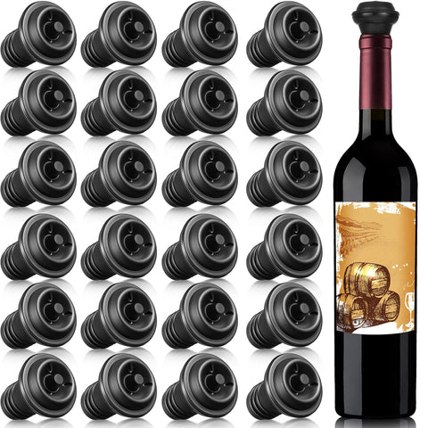 Tapón de vino de silicona negro de Honoson para conservar frescura
