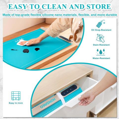 Superficie compatible con cerámica, vidrio y utensilios variados.