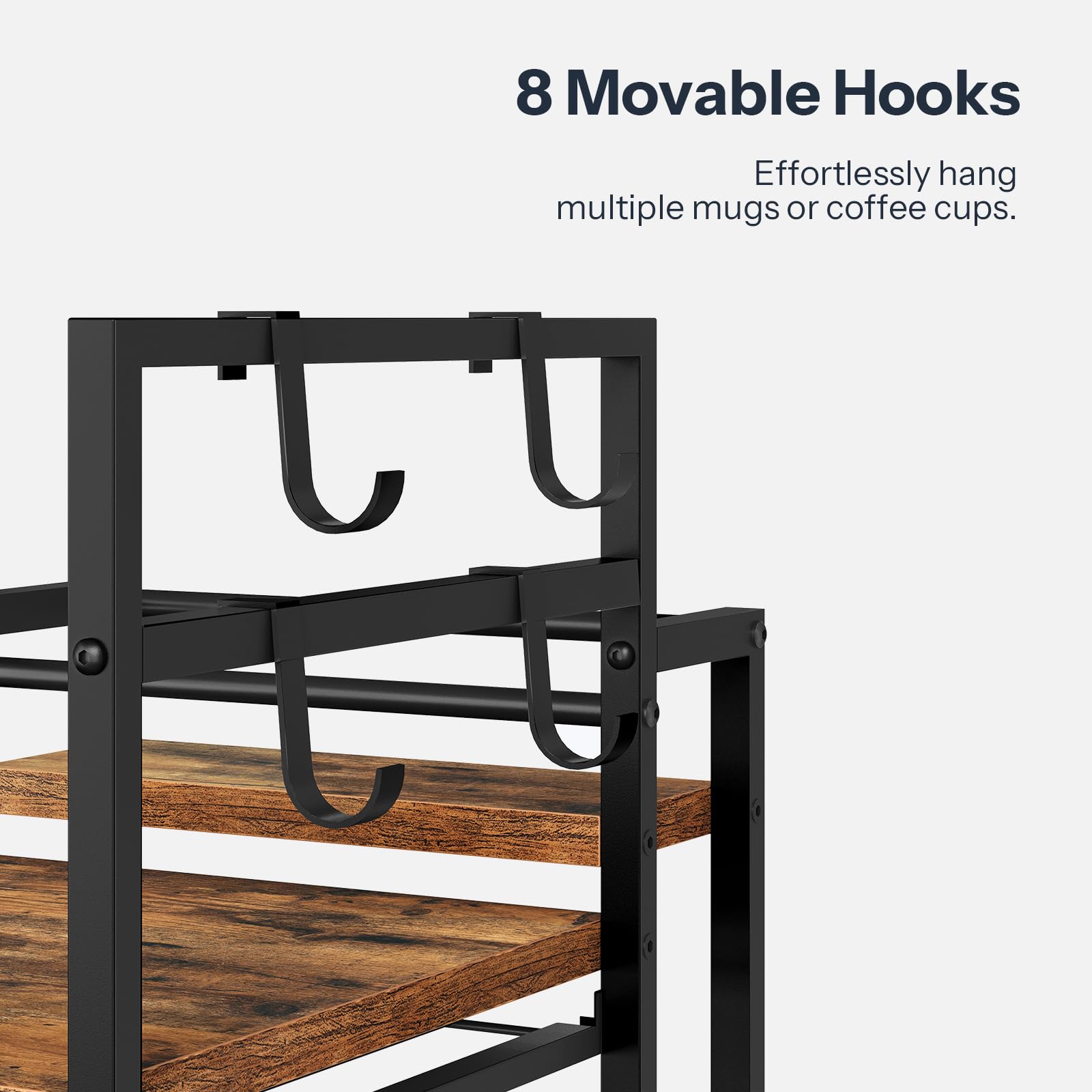 Hoobro ganchos para tazas, acceso rápido.