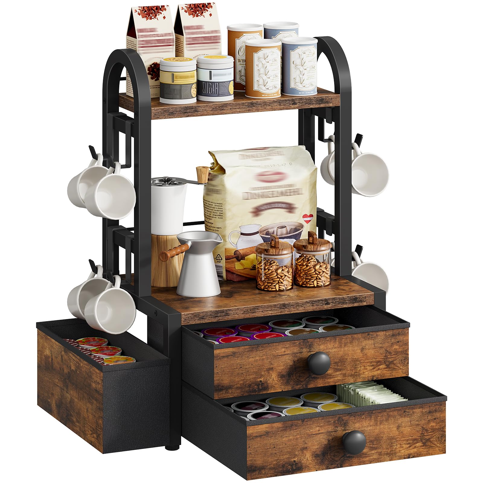 Hoobro estante para uso doméstico mantiene la cocina ordenada.