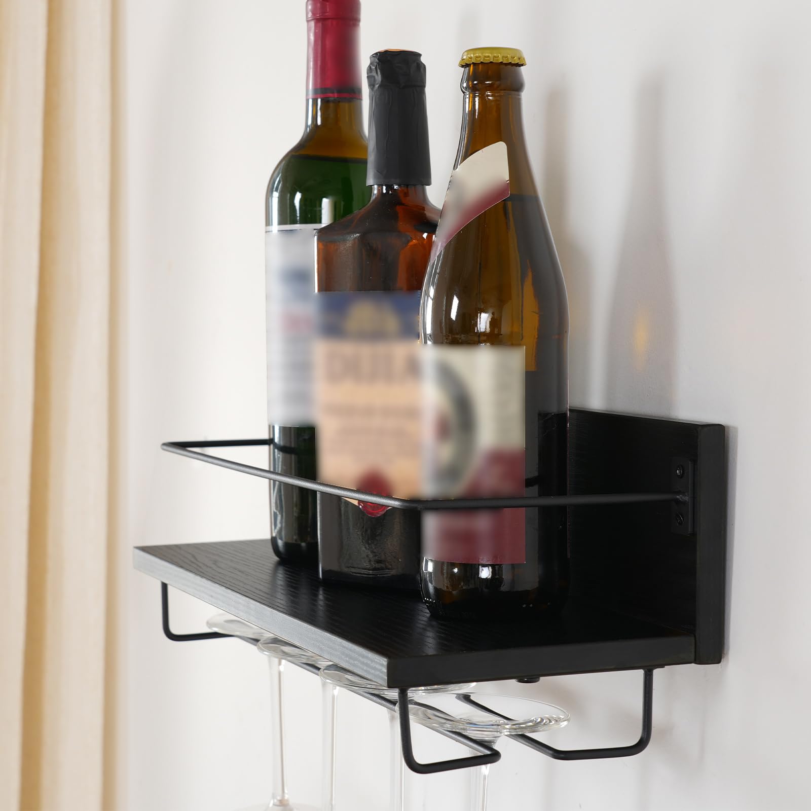 HOOBRO práctico para organizar vino, copas y accesorios de bar en casa.