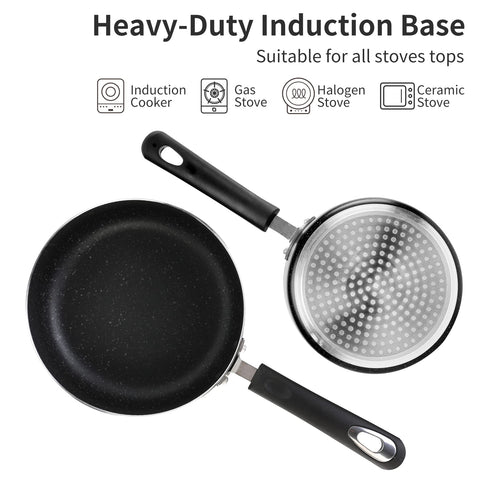 Interior antiadherente durable de HooJay para cocinar sin esfuerzo.