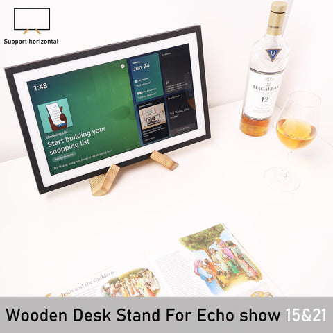 Hookmemo: soporte para Echo Show 21, diseño estable para lectura y entretenimiento.