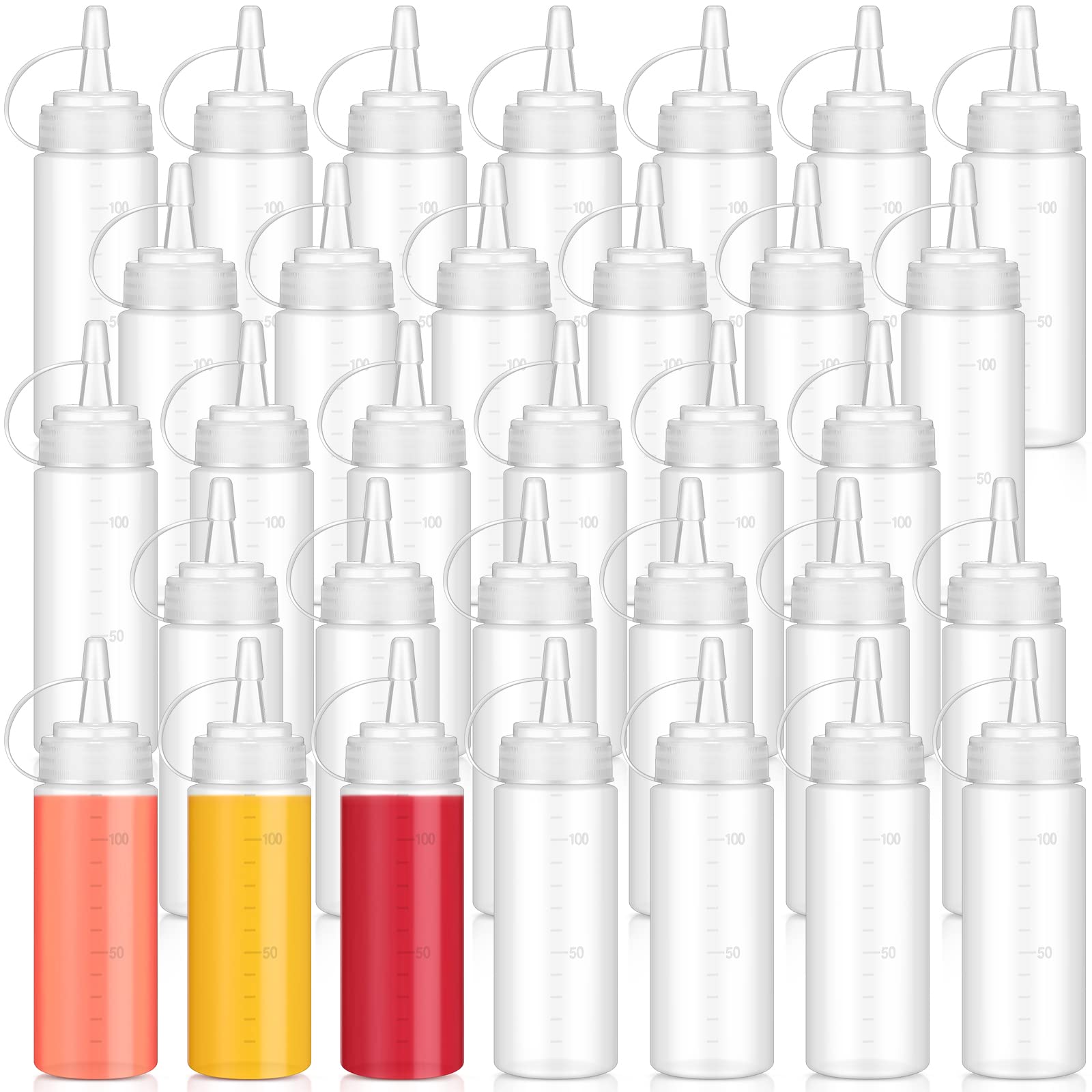 Botellas dispensadoras Hoolerry para salsa con vertido controlado.