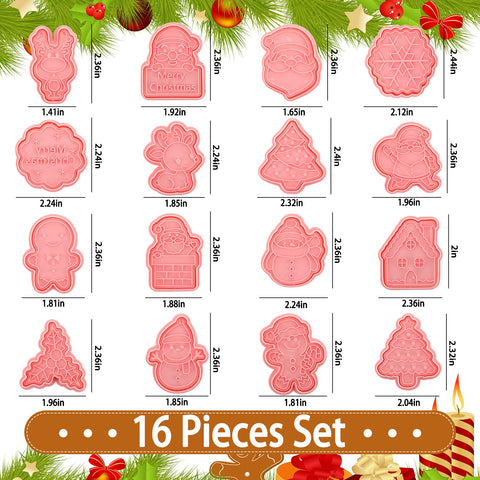 Cortadores Hoolerry navidad arbol estampa 3D para galletas
