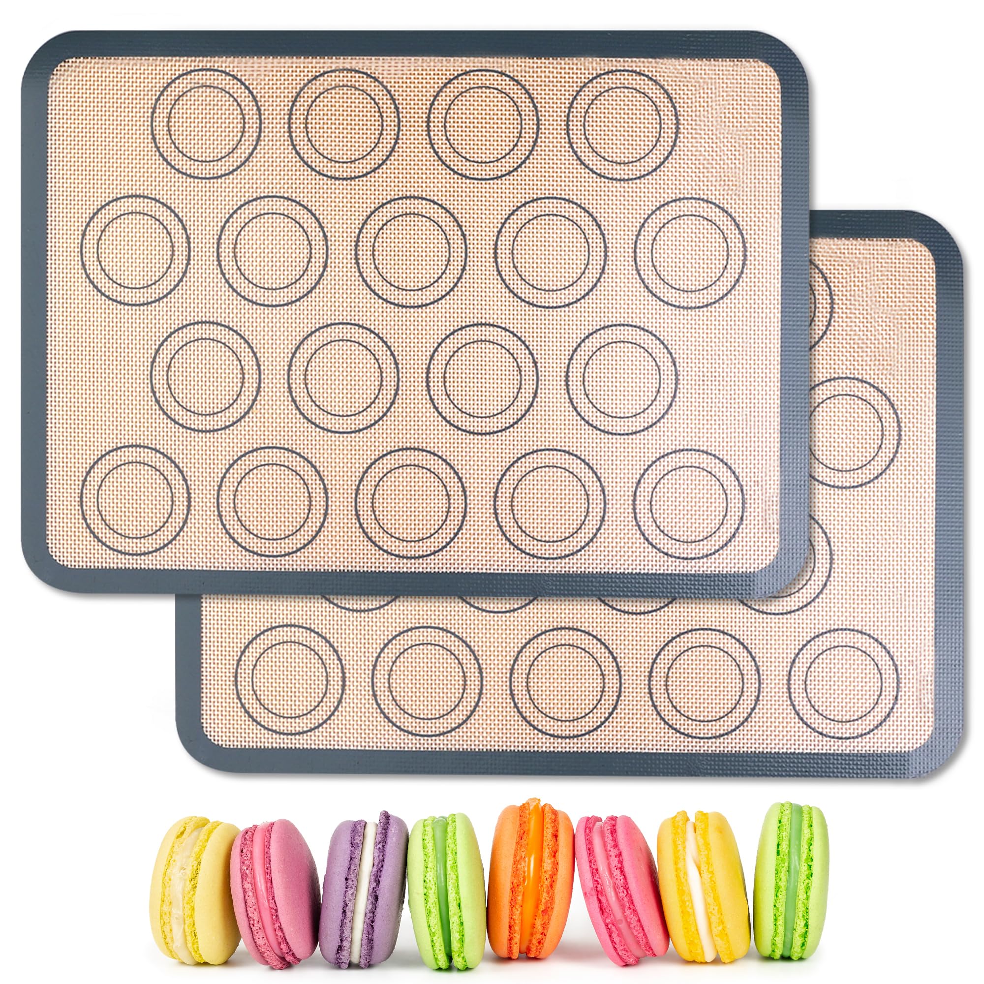 HOOMIL macaron silicona: bandeja recta 13x9 para hornear de manera uniforme.