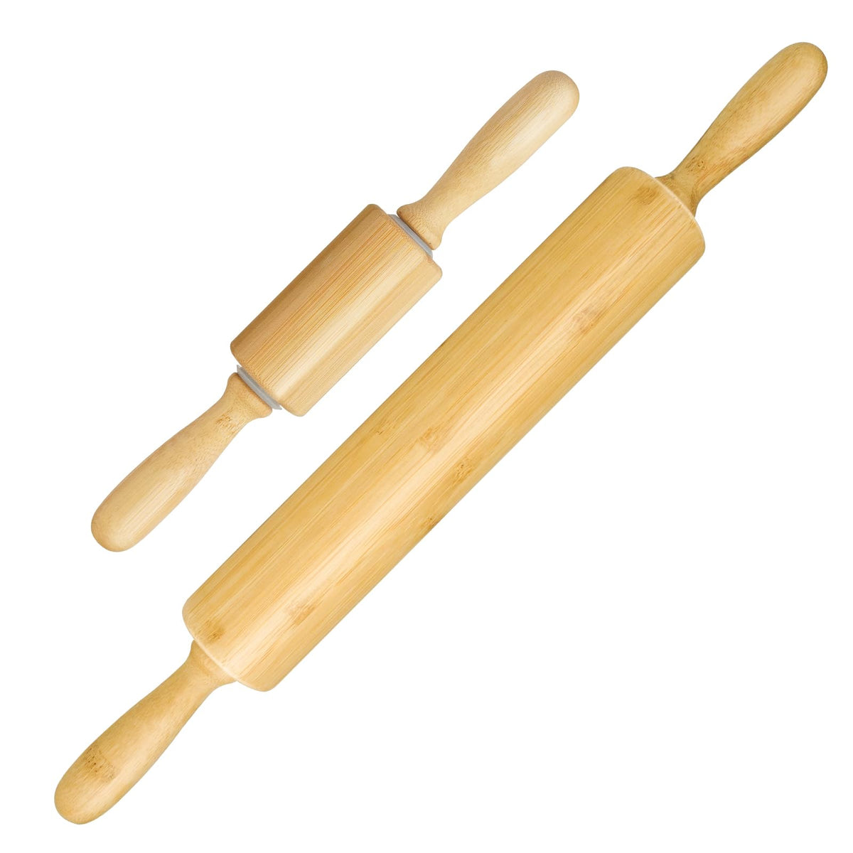 HOPELF rodillo de madera dos piezas para pan y galletas