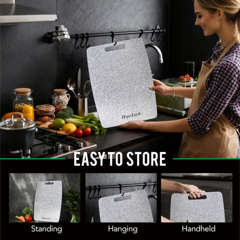 HopeLuck tablas titanio set3, separan carnes y verduras para mayor seguridad.