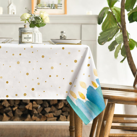 Mantel Horaldaily Janucá de poliéster suave protege la superficie.