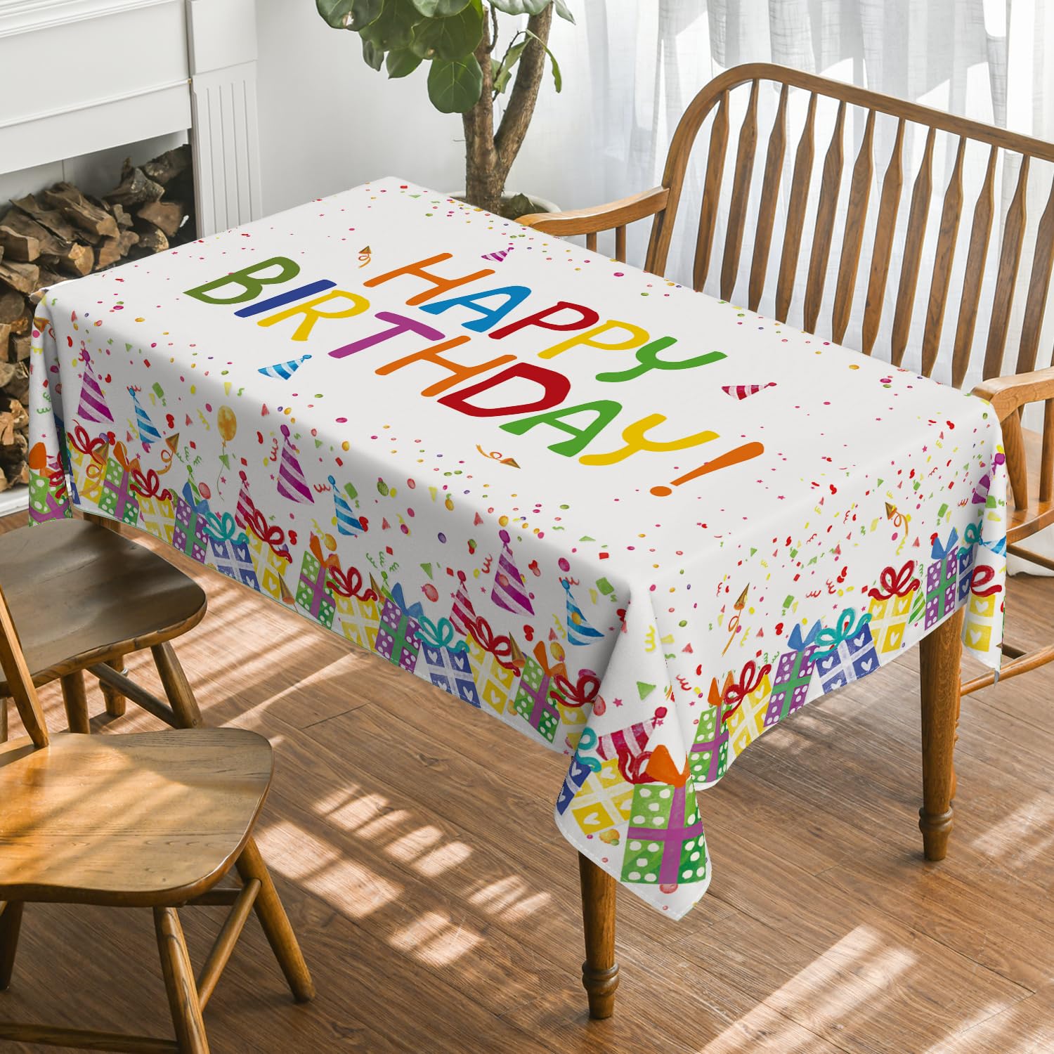 Mantel Horaldaily para comedor con diseño alegre que realza cenas.