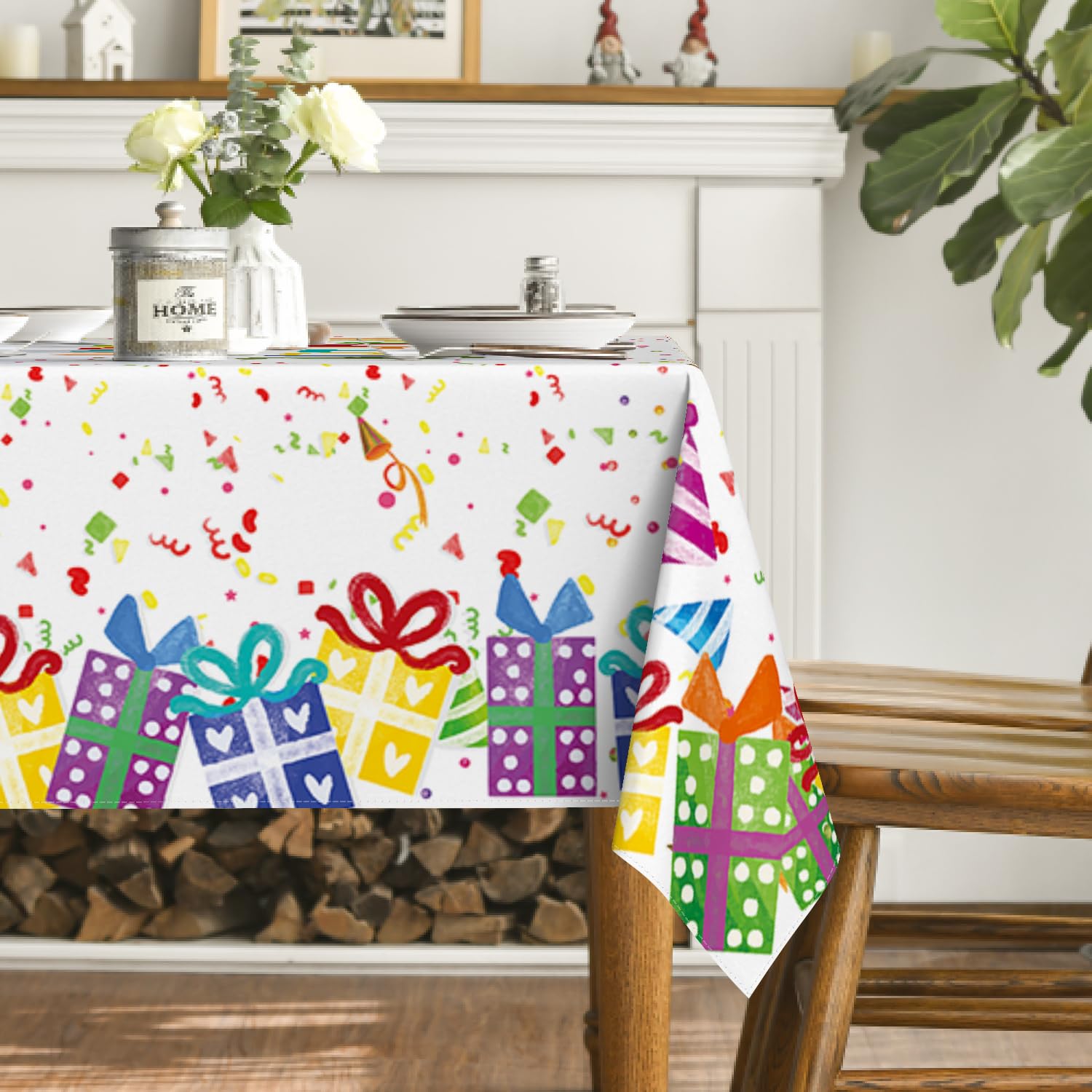 Mantel Horaldaily tamaño 60x84, perfecto para mesas grandes.