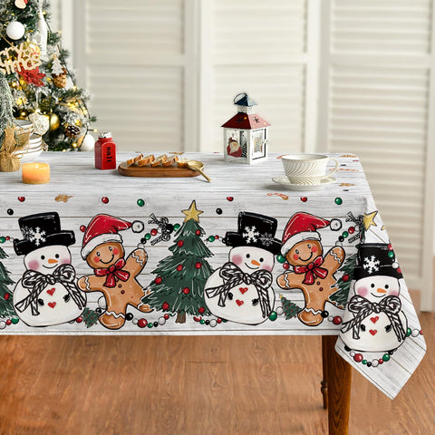 Mantel Horaldaily Navidad 60x84 pulgadas para fiestas, protección de mesa y estilo festivo.