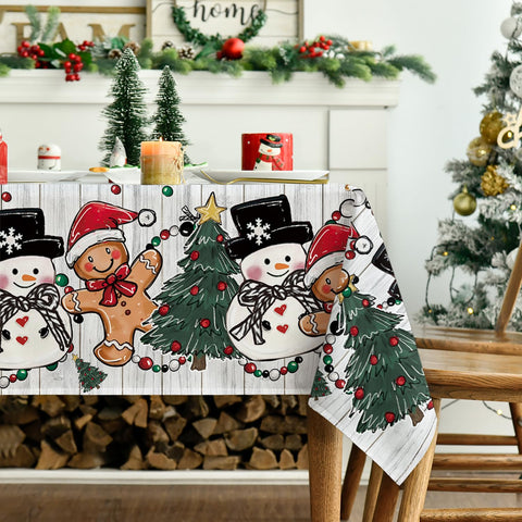 Mantel Horaldaily con árbol de Navidad para ambientación temática y protección de la mesa.
