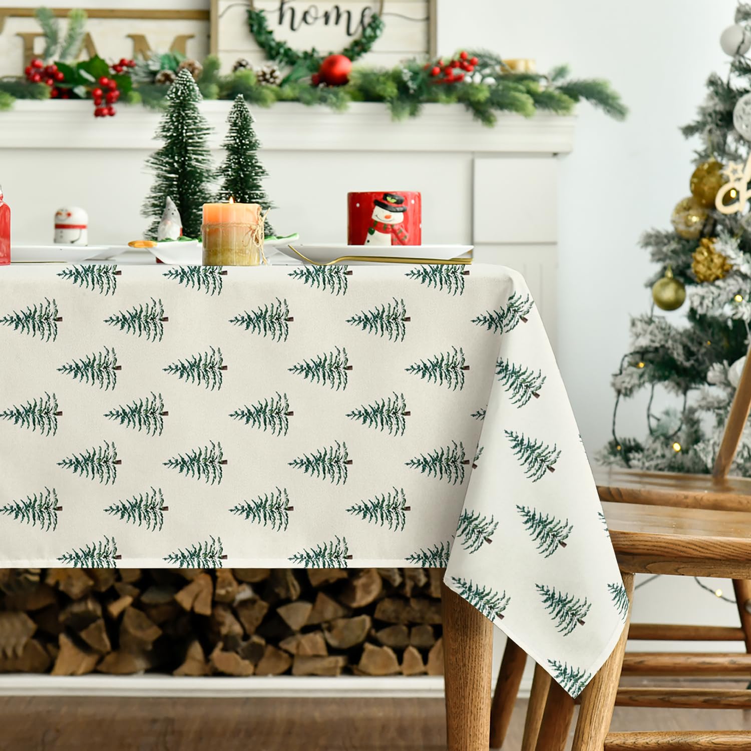 Mantel para configuración familiar, ideal para cenas festivas.