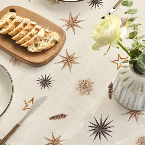 Horaldaily mantel-navideño lavable a máquina para uso repetido