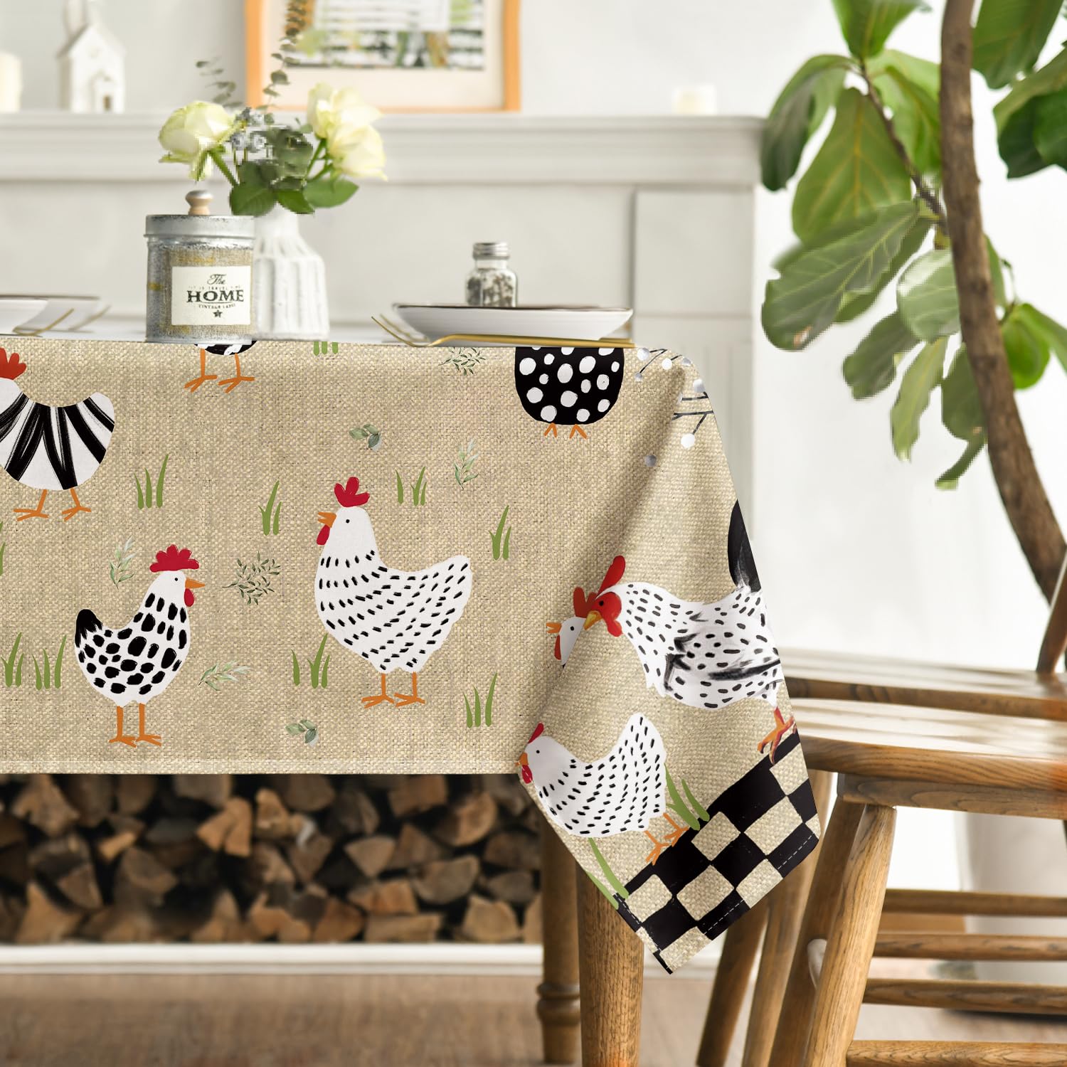 Mantel Horaldaily en poliéster duradero, lavable a máquina y sin deformaciones.