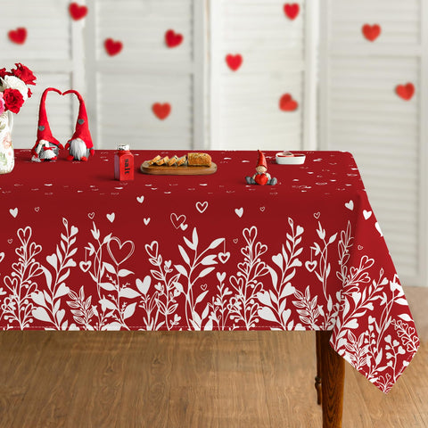 Horaldaily mantel Valentín, corazon rojo, ideal para dar ambiente romántico en la mesa.