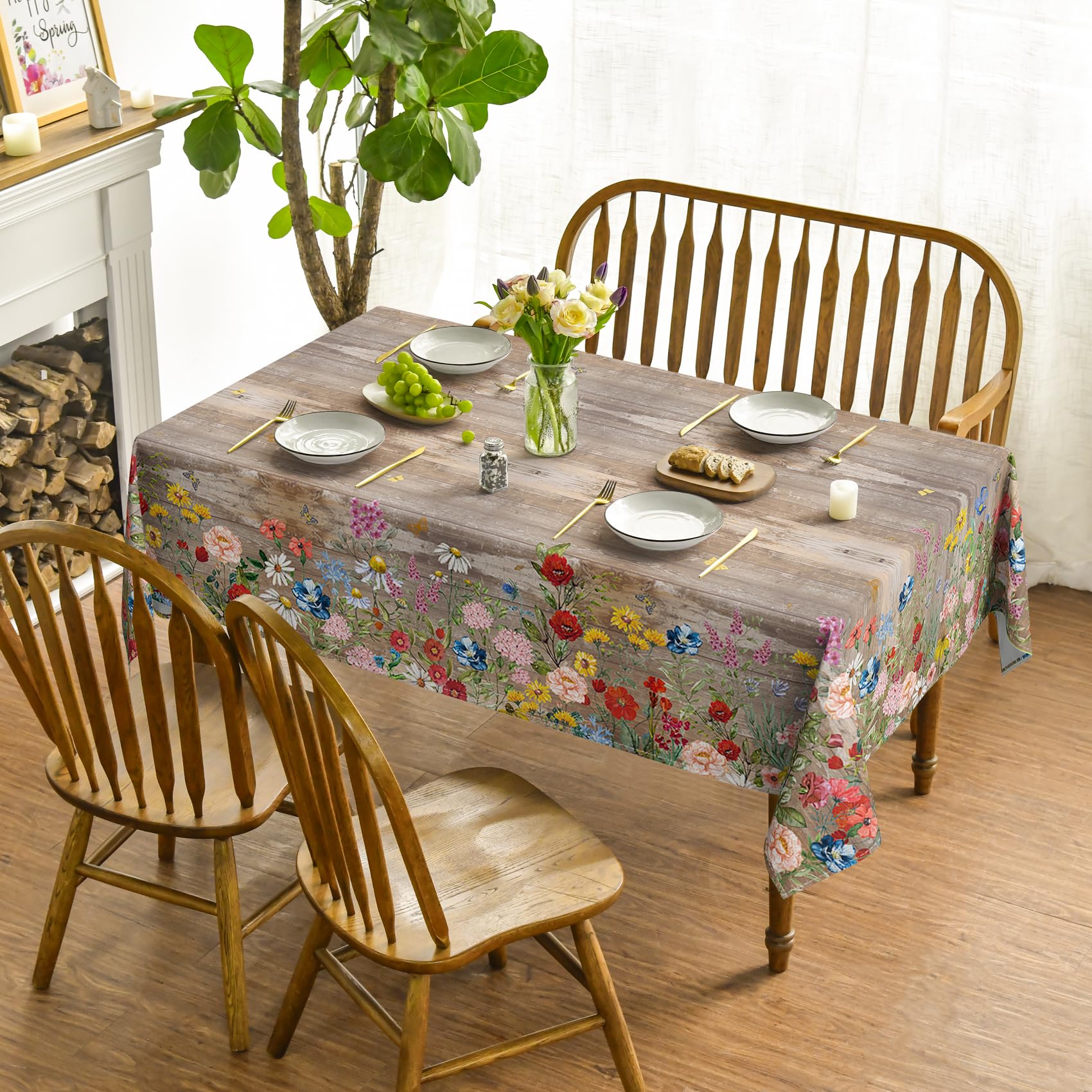 Horaldaily: patrón vibrante que realza la mesa durante comidas.