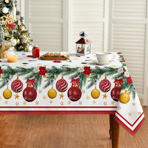 Mantel Horaldaily Navidad 52x70; ideal para cenas festivas y celebraciones.