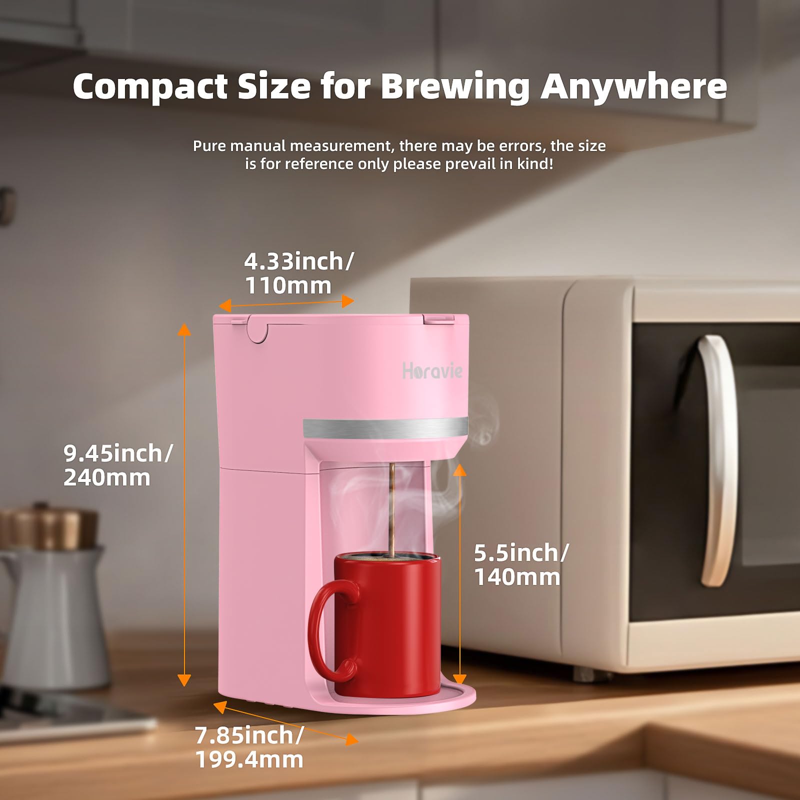 Diseño compacto de la Horavie en una cocina pequeña