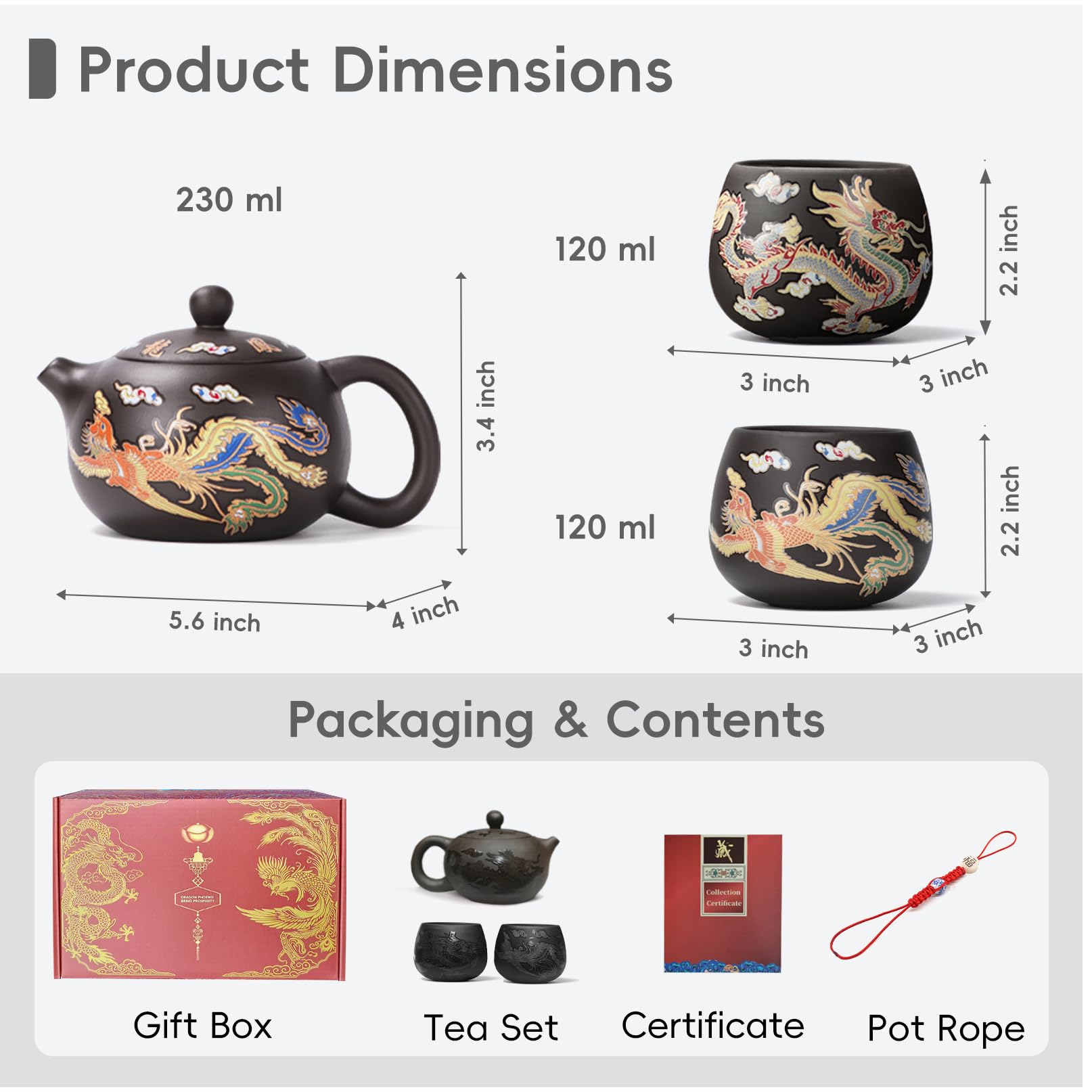 Tetera Hormsdar Zisha, regalo ideal para amantes del té y la cultura china.