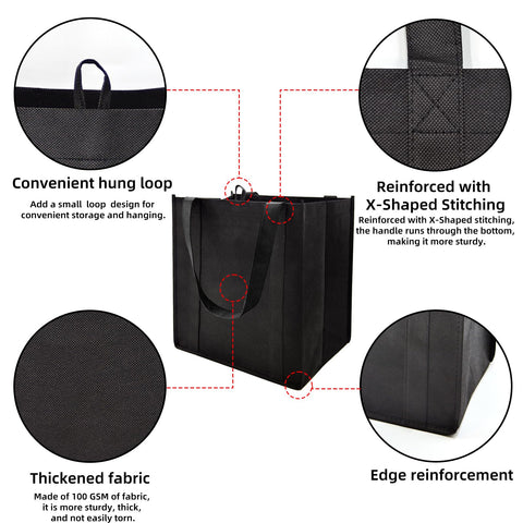 HorYg bolsa de gran capacidad 13x10x15 para múltiples artículos.