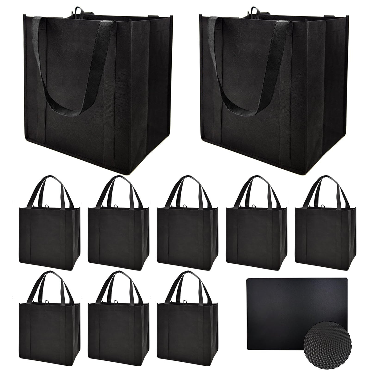 HorYg bolsas con mango reforzado para cargas pesadas en la compra diaria.