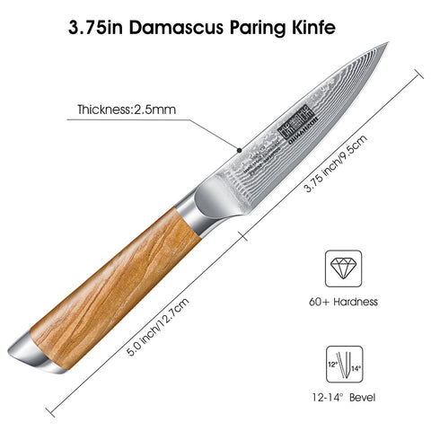 HOSHANHO cuchillo pelador, afilado a 15 grados para cortes extremadamente precisos