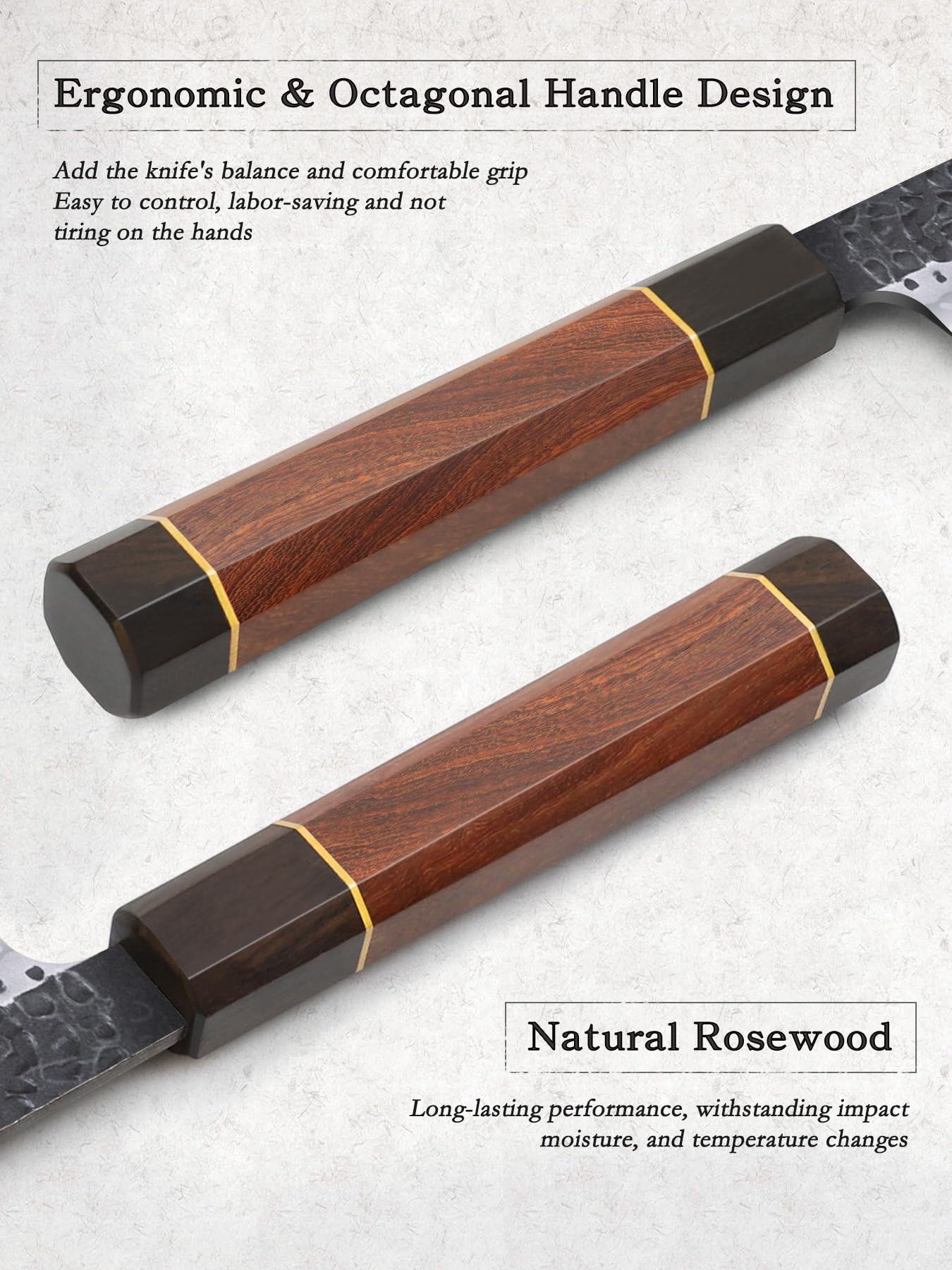 Afilado excepcional de HOSHANHO con filo estable para cortes precisos.