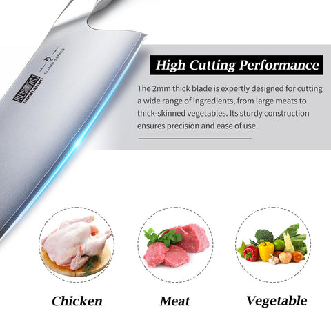 Corte preciso de carnes y verduras con cuchillo multifuncional HOSHANHO