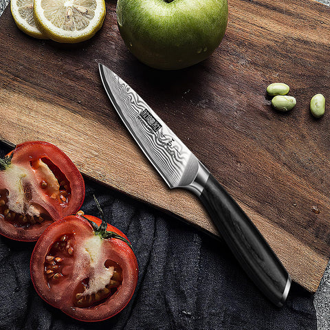 Corte delicado de fruta con cuchillo paring HOSHANHO para resultados limpios