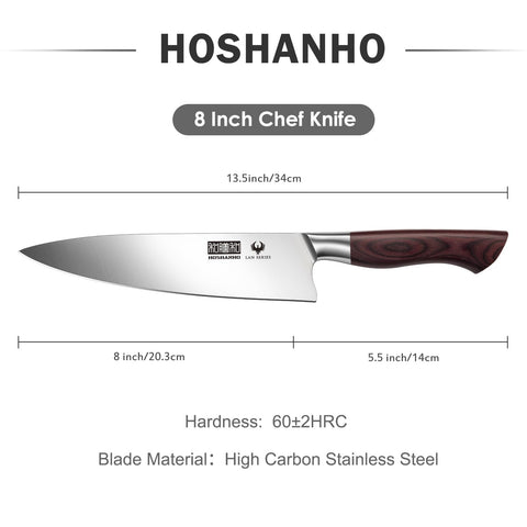 HOSHANHO corte-preciso-15-grados: borde óptimo para cortar verduras y carnes.