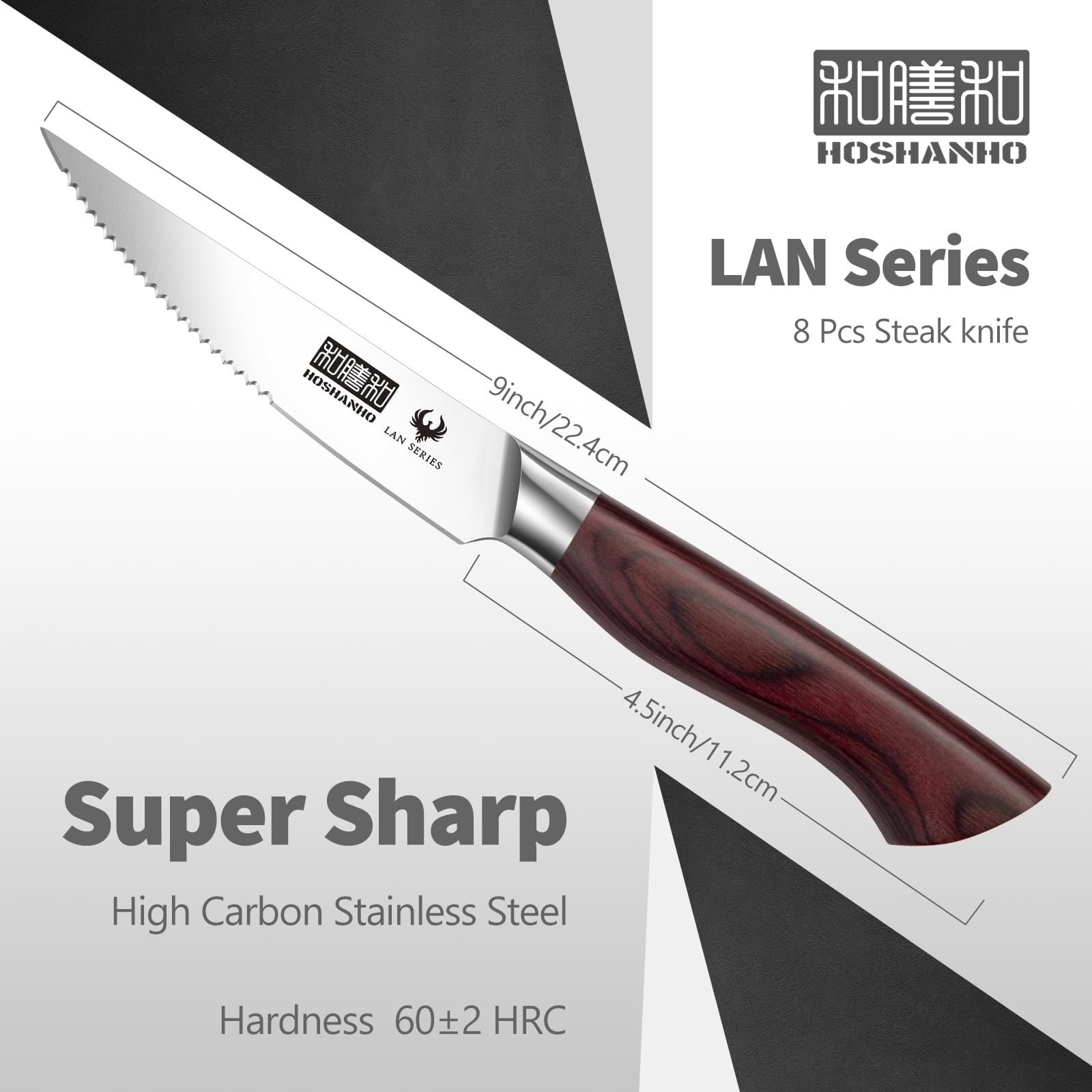 Hoja del cuchillo HOSHANHO para bistec con filo afilado