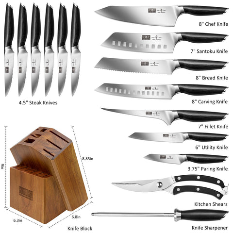 Cuchillo carne HOSHANHO 8 pulgadas, precisión para filetear y trocear.