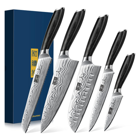 Cuchillo chef HOSHANHO de 8 pulgadas para cortes precisos en carnes y verduras