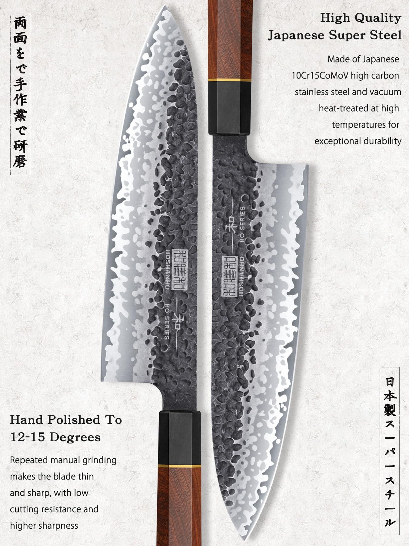 Cuchillo chef HOSHANHO de 8 pulgadas con filo estable para carnes y verduras