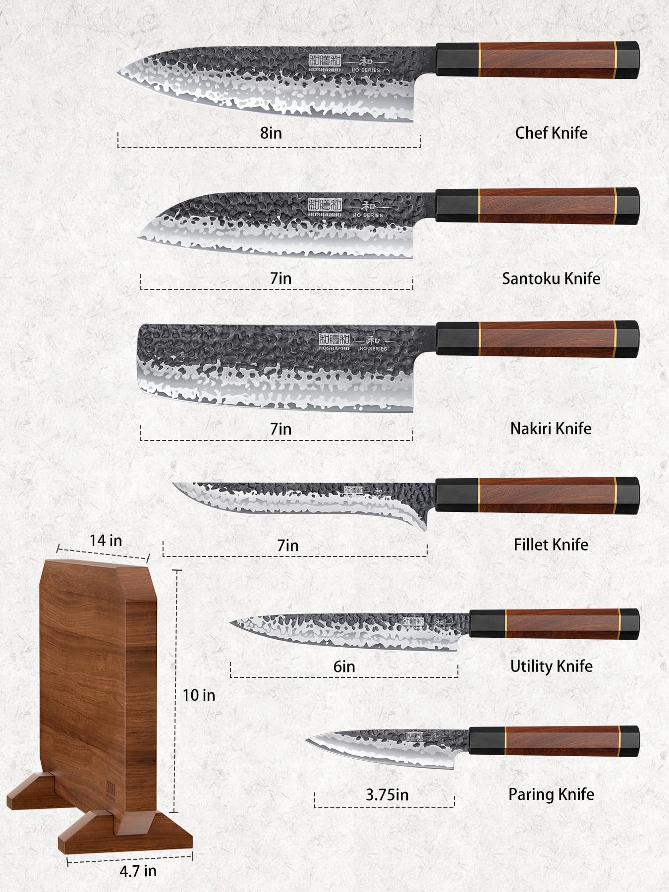 Cuchillo chef HOSHANHO con filo ultrafino para cortes precisos