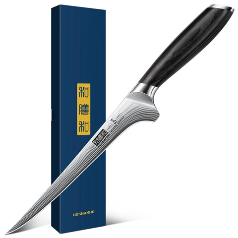 Cuchillo filete HOSHANHO con hoja flexible para cortes precisos