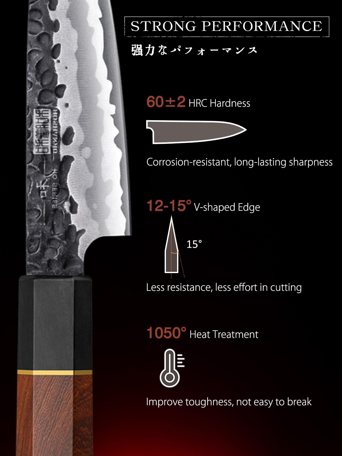 Cuchillo filete HOSHANHO de 7 pulgadas, despieces limpios y controlados